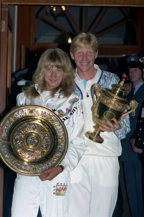 Framed Print : All England Lawn Tennis Championships at Wimbledon West German champions Steffi Framed Print : All England Lawn Tennis Championships at Wimbledon West German champions Steffi