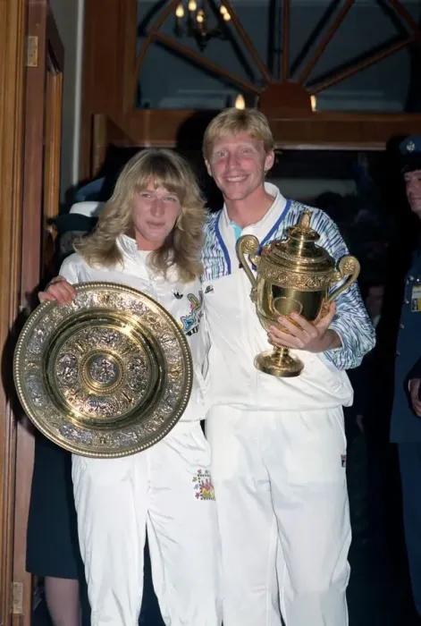 Framed Print : All England Lawn Tennis Championships at Wimbledon West German champions Steffi Framed Print : All England Lawn Tennis Championships at Wimbledon West German champions Steffi
