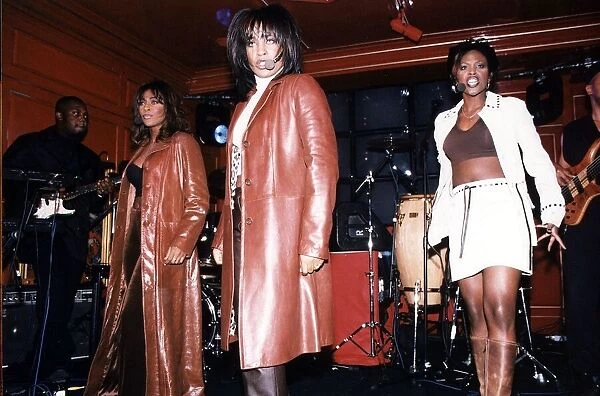 The all female Pop Group Eternal perform at a party after the Brit Awards