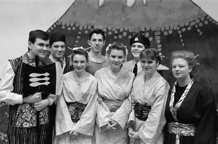 Framed Print : All Saints High School, Bradley present final production of G&S Mikado Framed Print : All Saints High School, Bradley present final production of G&S Mikado
