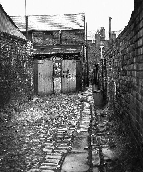 Alleyway in Toxteth, LIverpool, Circa 1980