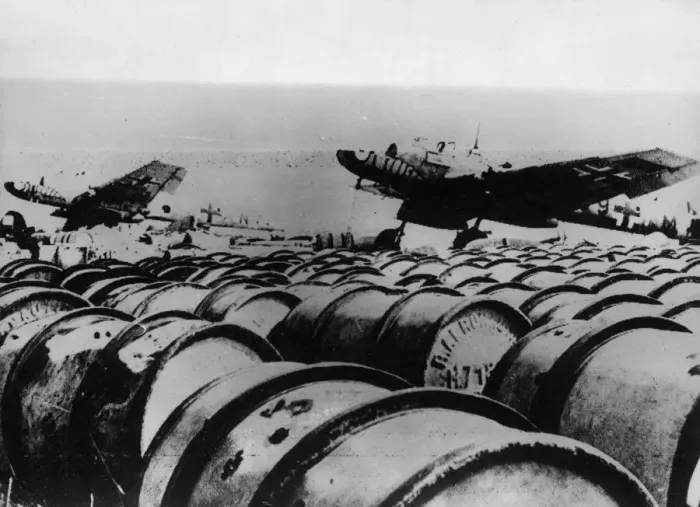 Framed Print : Allied Forces capture an enemy aerodrome during the ongoing battle around the Salerno