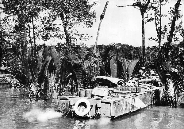 Allied troops land the Arakan stronghold. 16th February 1945