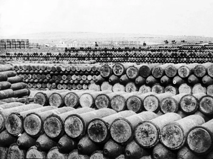 Framed Print : Allies ammunition supply depot near Salonika 1916 during World War One Framed Print : Allies ammunition supply depot near Salonika 1916 during World War One