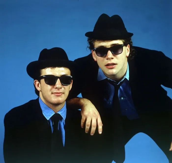 Framed Print : Ally McCoist & Derek Ferguson dressed up December 1987