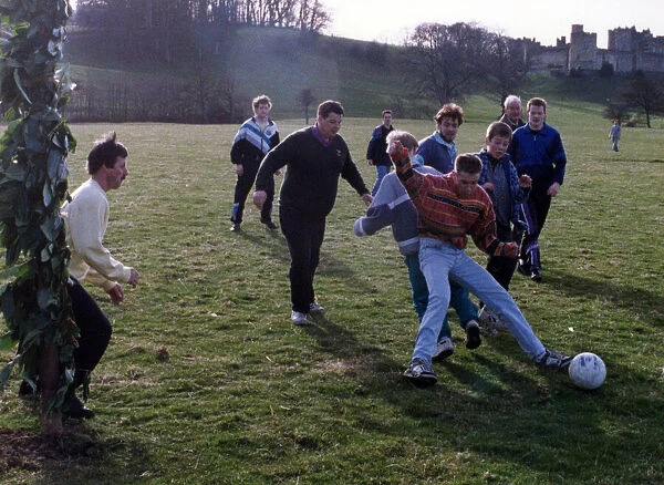 Alnwick Shrove Tuesday Football Match, Tuesday 3rd March 1992