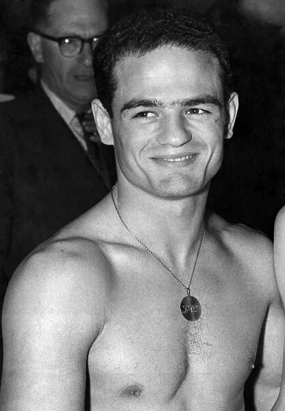 Alphomse Halimi (France) the World Bantamweight Champion Boxer. January 1959 P005853