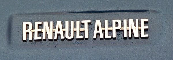 Alpine Renault old logo badge May 1999