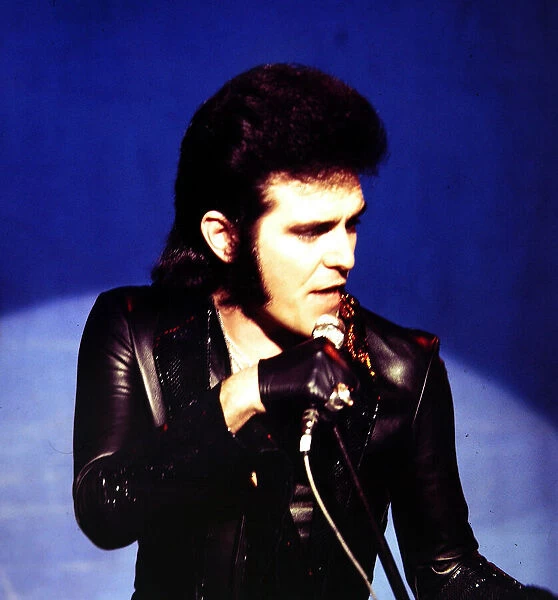 Alvin Stardust - Pop Star seen here during rehearsals for the BBC television