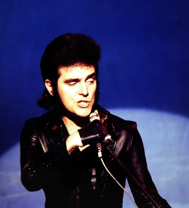 Framed Print : Alvin Stardust - Pop Star seen here during rehearsals for the BBC television