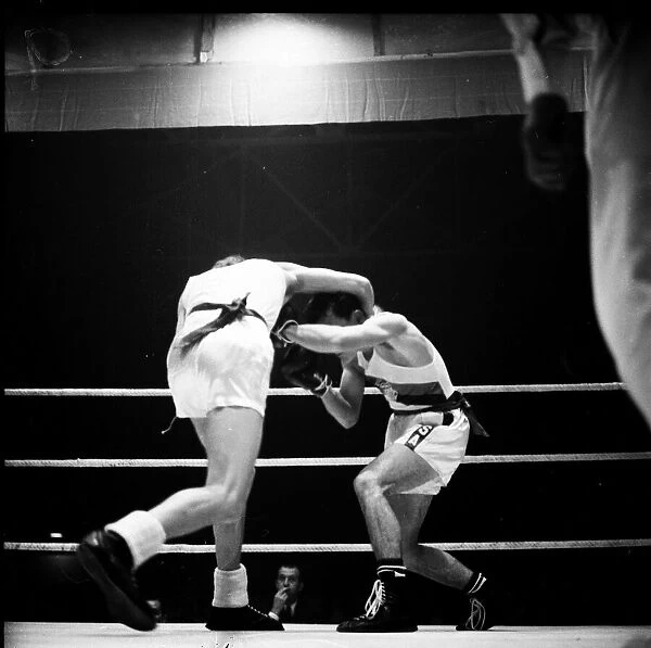 Amateur boxing match between the USA and England at Wembley