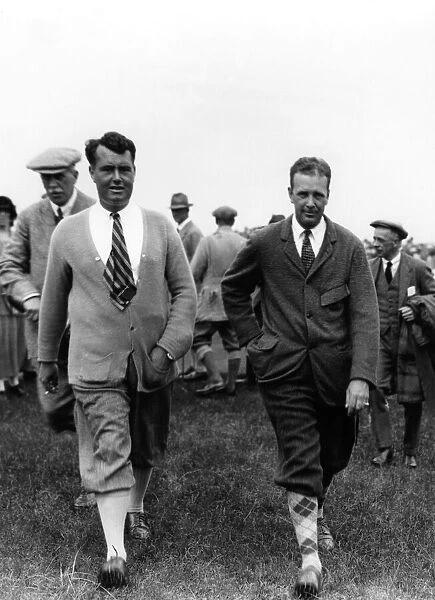 Amateur golf championship at Deal. 10th May 1923. Cyril Tolley and Max Marston