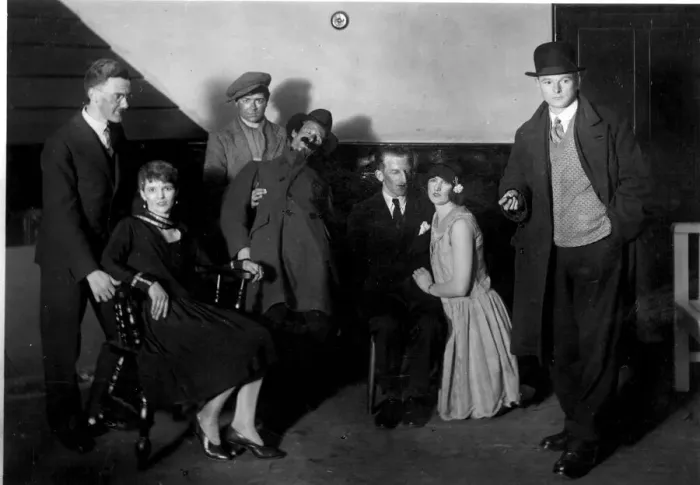 Framed Print : Amateur production of The Man In The Bowler Hat at Bishopston Parish Hall, Bristol 1929