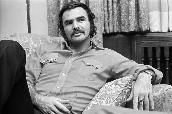 American actor Burt Reynolds at the Dorchester Hotel London. 6th July 1973