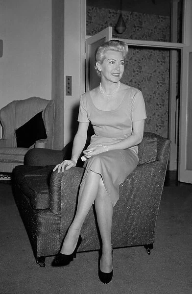 American actress Lana Turner at a London hotel for an interview with Mirror writer Donald