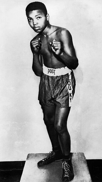 American boxer Cassius Clay Boxer pictured in his teenage years in 1954