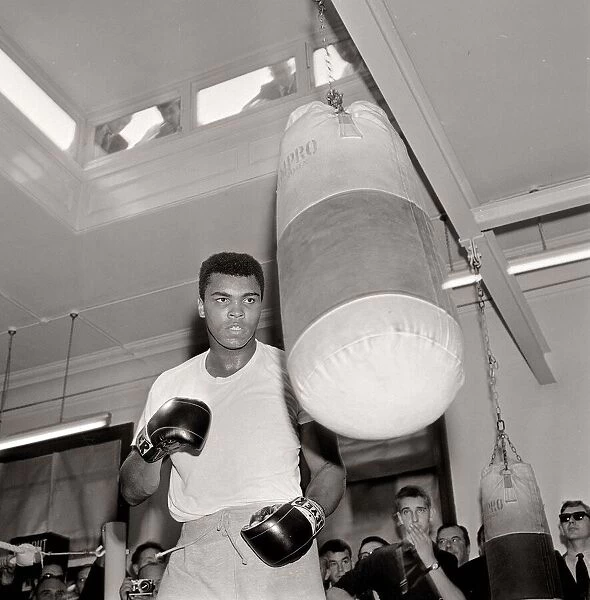 American boxer Cassius Clay, later to be known as Muhammad Ali