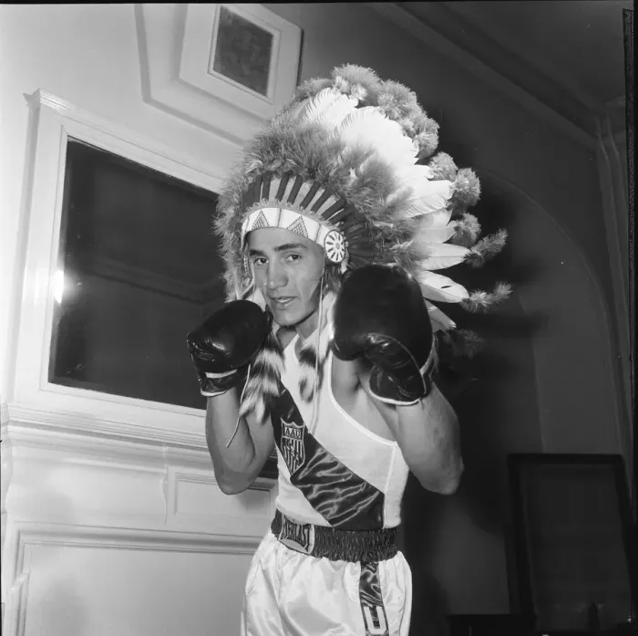 Framed Print : American boxer Jimmy Caldwell who is in London for the Amateur boxing match between