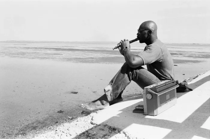Framed Print : American boxer Marvin Hagler relaxes with a flute ahead of his title challenge against Framed Print : American boxer Marvin Hagler relaxes with a flute ahead of his title challenge against