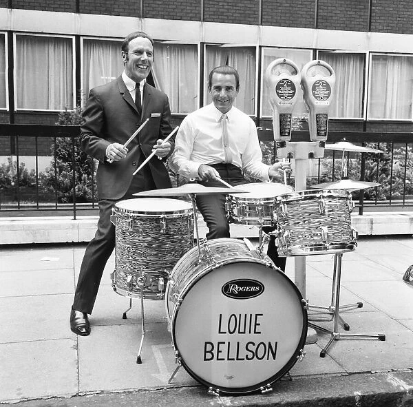 American drum star, Louis Bellson whose wife is singer Pearl Bailey was in London today