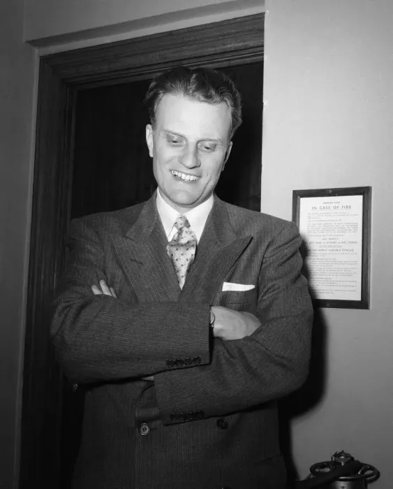 Framed Print : American evangelist Billy Graham at the Central Hall in Westminster Framed Print : American evangelist Billy Graham at the Central Hall in Westminster