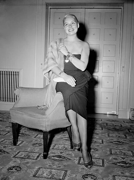 American film actress Barbara Payton in London, July 1952