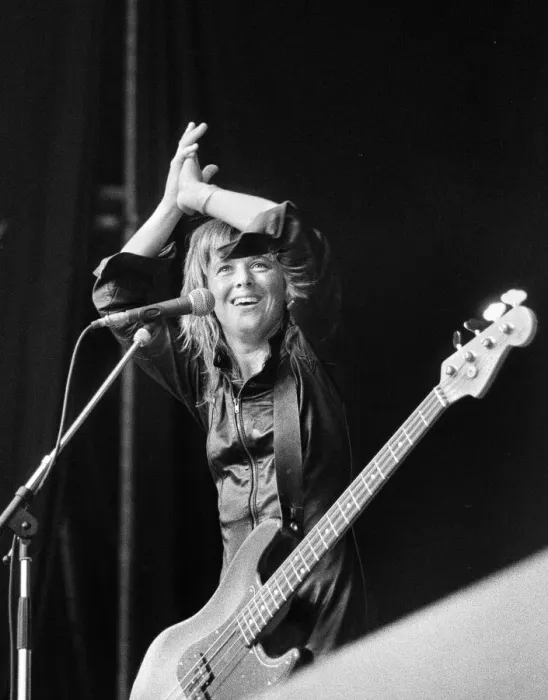 Framed Print : American glam rock musician Suzi Quatro performing on stage on Saturday night Framed Print : American glam rock musician Suzi Quatro performing on stage on Saturday night