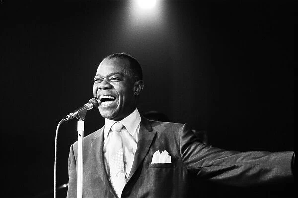 American jazz musician and singer Louis Armstrong, photographed circa June 1968