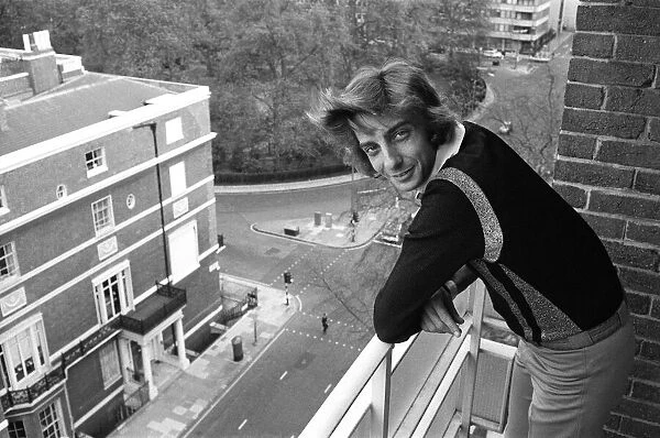 American Pop singer Barry Manilow at a hotel in London. 5th May 1976