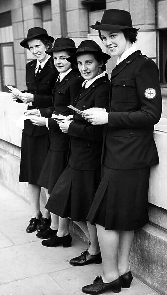 American Red Cross nurses in England. July 1941