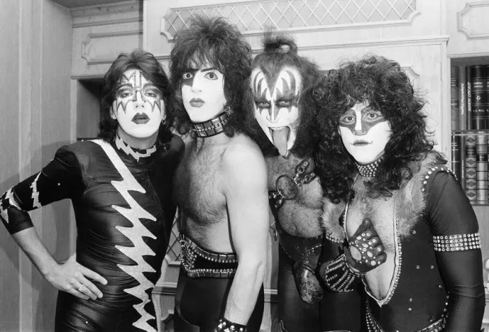 Framed Print : American rock group Kiss whose new album Creatures of the Night Framed Print : American rock group Kiss whose new album Creatures of the Night
