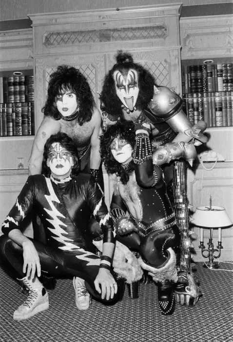 Framed Print : American rock group Kiss whose new album Creatures of the Night Framed Print : American rock group Kiss whose new album Creatures of the Night