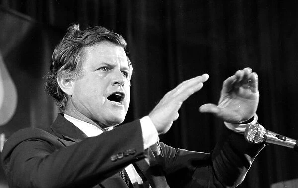 American senator Edward Kennedy during the Democratic party National Convention in New