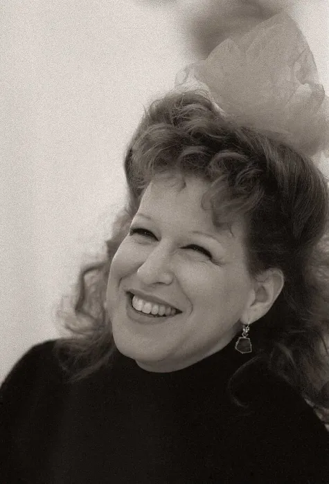 Framed Print : American singer and actress Bette Midler in London on promotional tour. December 1987