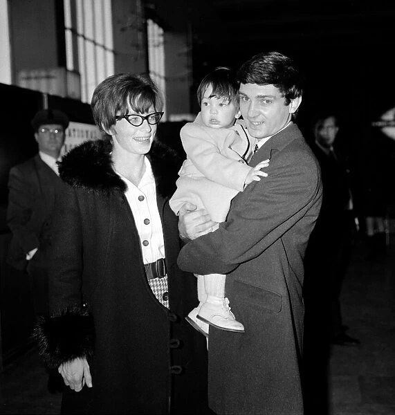 American Singer Gene Pitney arriving at London Airport today with his wife Lynne