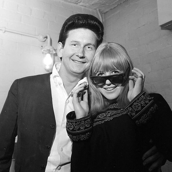 American singer Roy Orbison with Marianne Faithfull February 65 in London