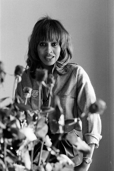 American singer Tina Turner in London at the start of her European tour. 12th March 1979