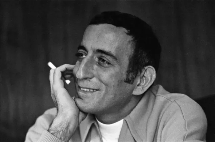 Framed Print : American singer Tony Bennett at the Hilton Hotel. 10th March 1968