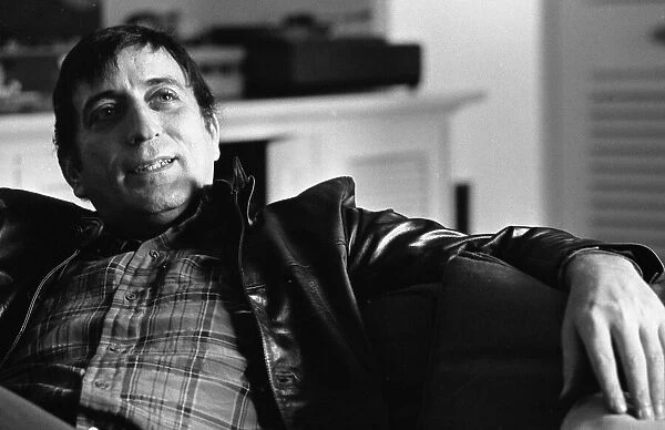 American singer Tony Bennett seen here relaxing in his hotel suite in London March 1973