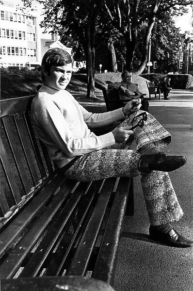 American singing star Gene Pitney pictured in Cathays Park, Cardiff