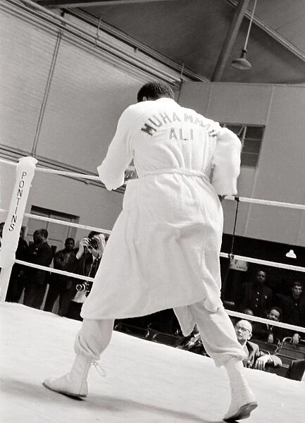 American world champion heavyweight boxer Muhammad Ali, formerly known as Cassius Clay