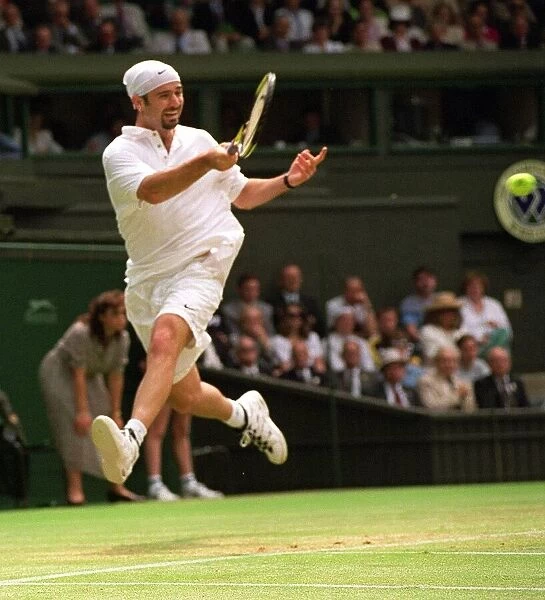 ANDRE AGASSI WIMBLEDON TENNIS CHAMPIONSHIPS 1995 03  /  07  /  1995