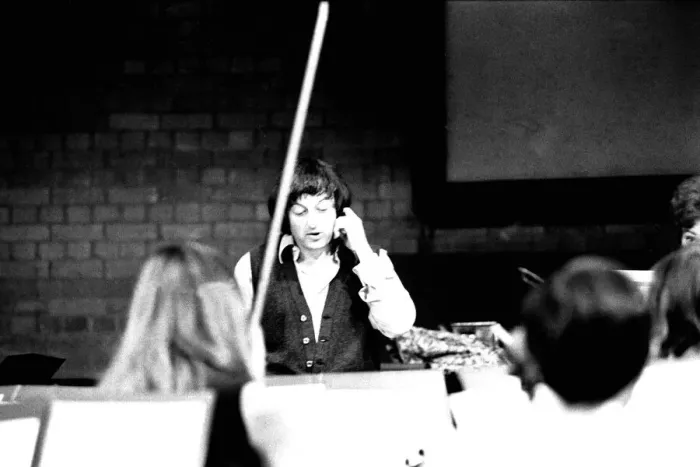 Framed Print : Andre Previn during rehearsals with the Northern Sinfonia for the City Hall Concert Framed Print : Andre Previn during rehearsals with the Northern Sinfonia for the City Hall Concert
