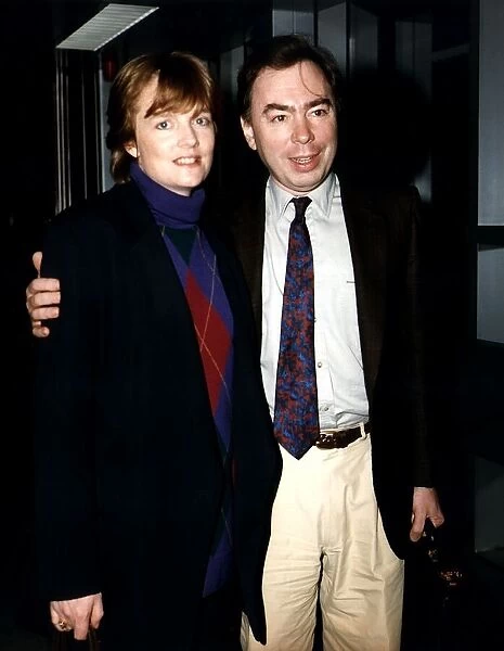 Andrew Lloyd Webber Songwriter with wife Madeline Gurdon DBase Circa 1991