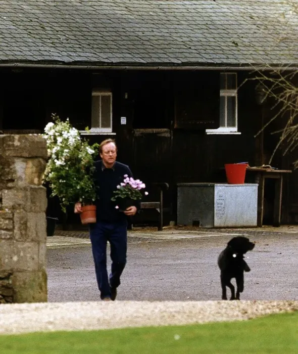 Framed Print : Andrew Parker Bowles In His Garden Dbase Framed Print : Andrew Parker Bowles In His Garden Dbase