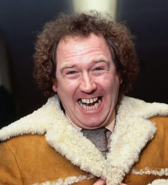 Andy Cameron wearing sheepskin jacket December 1978
