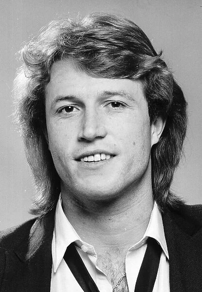 Andy Gibb the youngest member of the Bee Gees pop group