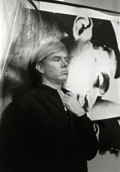 Andy Warhol, Film-maker & leader of the Pop Art Underground in his studio