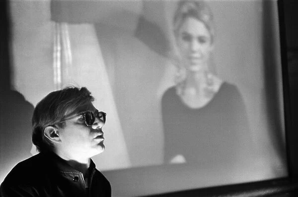 Andy Warhol at his studio in New York. 28th October 1965