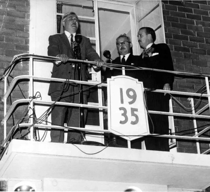 Framed Print : Aneurin Bevin making a speech (no other details) pictured 8th October 1959 Framed Print : Aneurin Bevin making a speech (no other details) pictured 8th October 1959